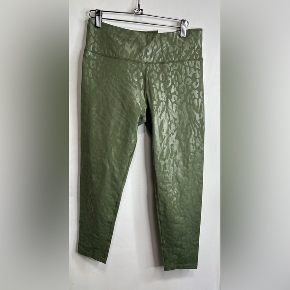Calvin Klein Performance Pants - Calvin Klein Performance Green Leopard Capri Leggings NWT